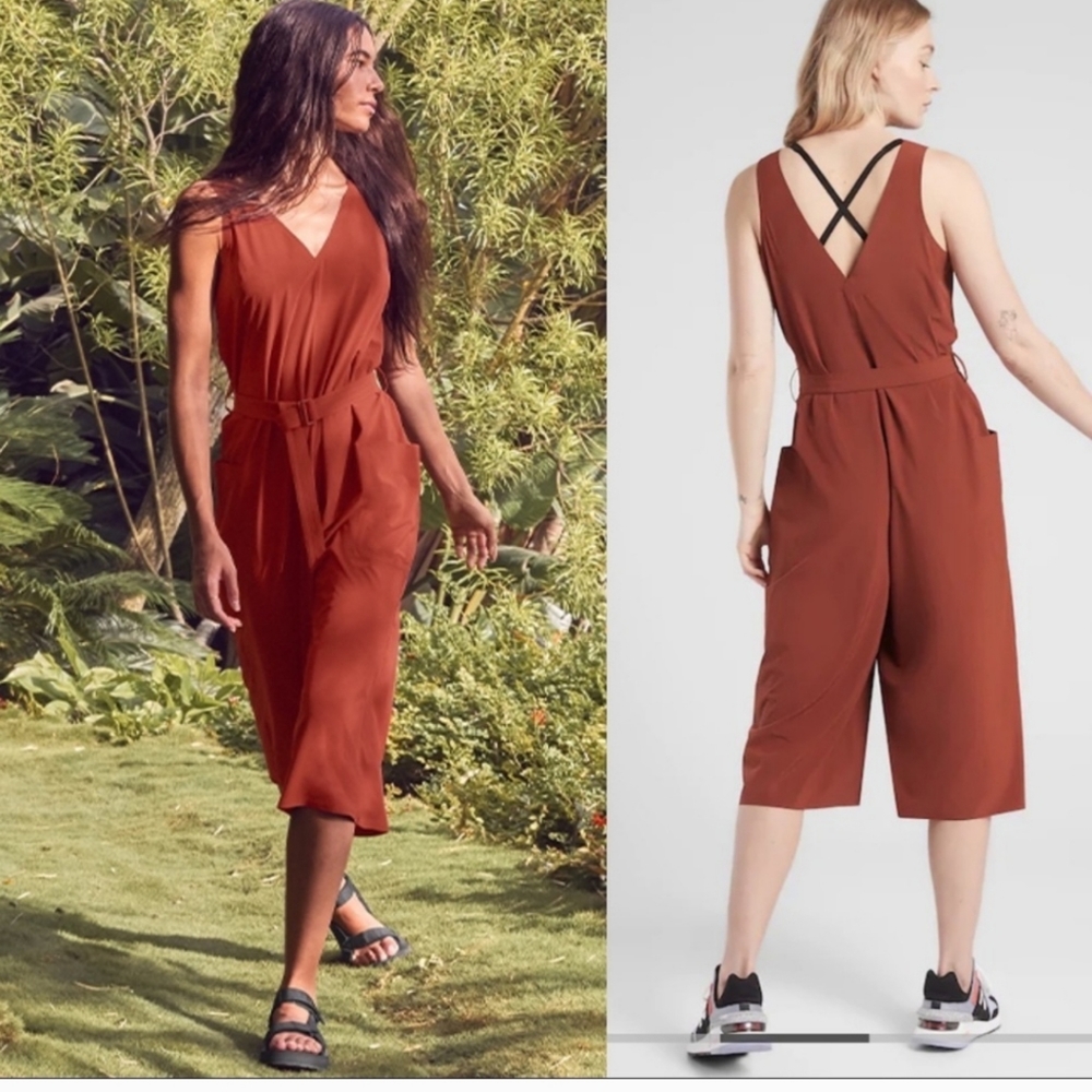 Athleta cabo belted jumpsuit
